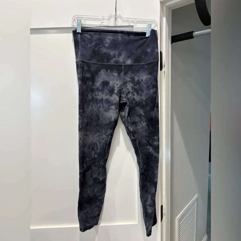 lululemon athletica Black cloud Tie-Dye Leggings size 10